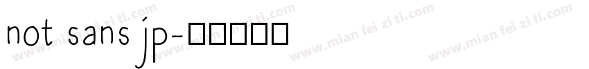 not sans jp字体转换